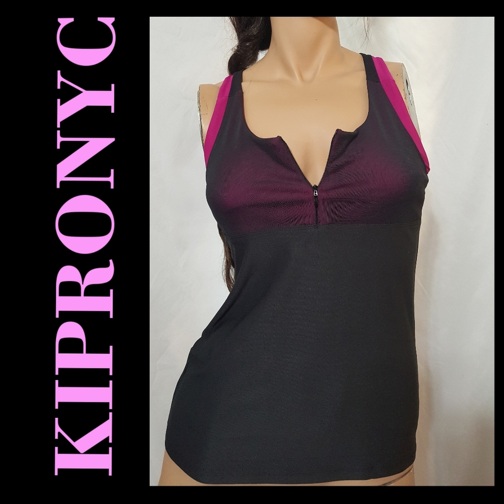 New KI PRO NYC Sportswear Zipper Front Shirt